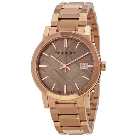 womens burberry watch rose gold|Burberry Gold Watch .